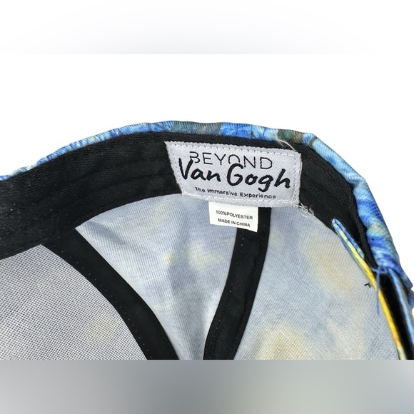 Beyond Van Gogh Starry Night Hat Baseball Cap Adult Adjustable Blue Artist Art - Picture 7 of 7
